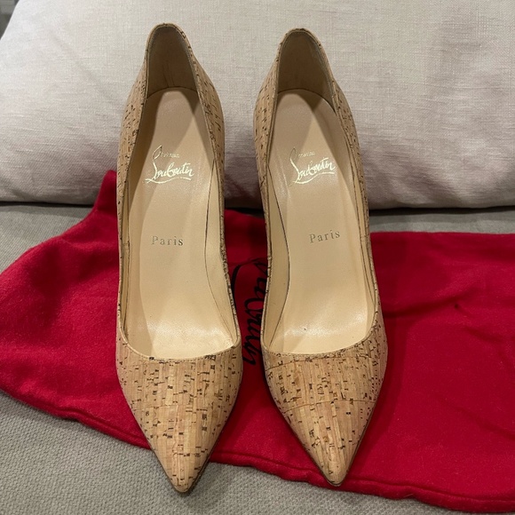 Christian Louboutin Cork Heels - Picture 1 of 4